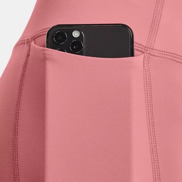 NWT Under Armour Meridian Crop Leggings, Rose Pink, Size Small - Picture 3 of 8